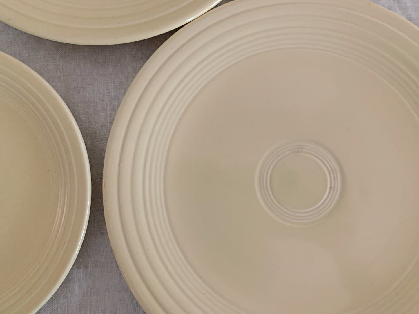 Old Ivory Fiestaware Plates Assortment