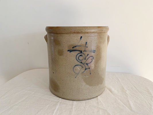 Antique S/A August Sandberg 4 Gallon Crock, Two Handled