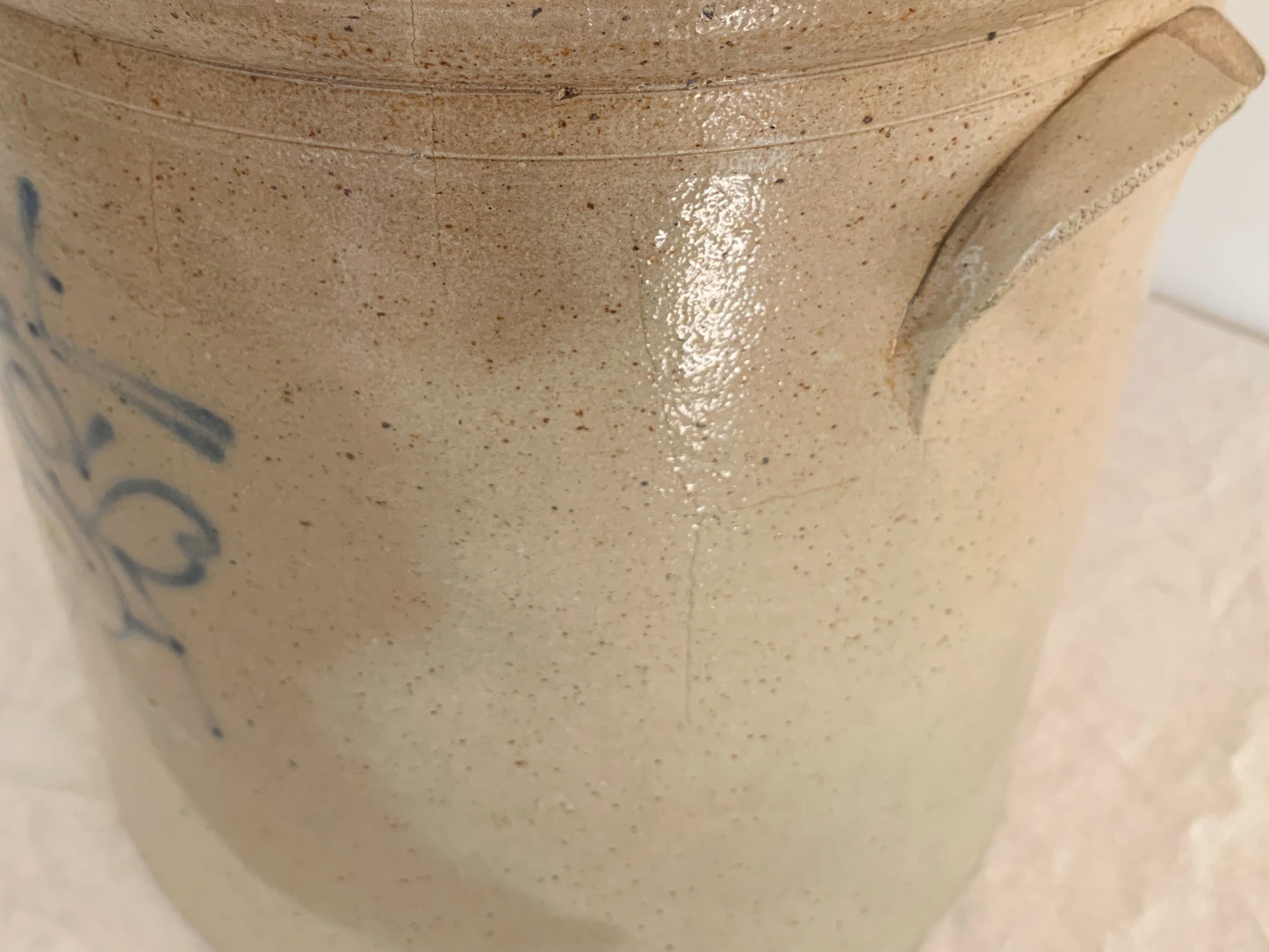 Antique S/A August Sandberg 4 Gallon Crock, Two Handled