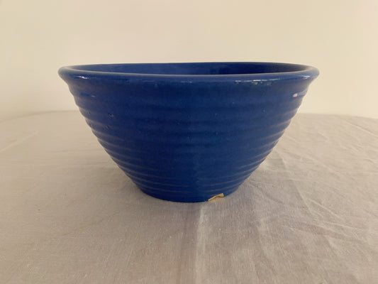 Bauer Pottery Ringware Cobalt Blue Mixing Bowl #12 9/5" Diameter