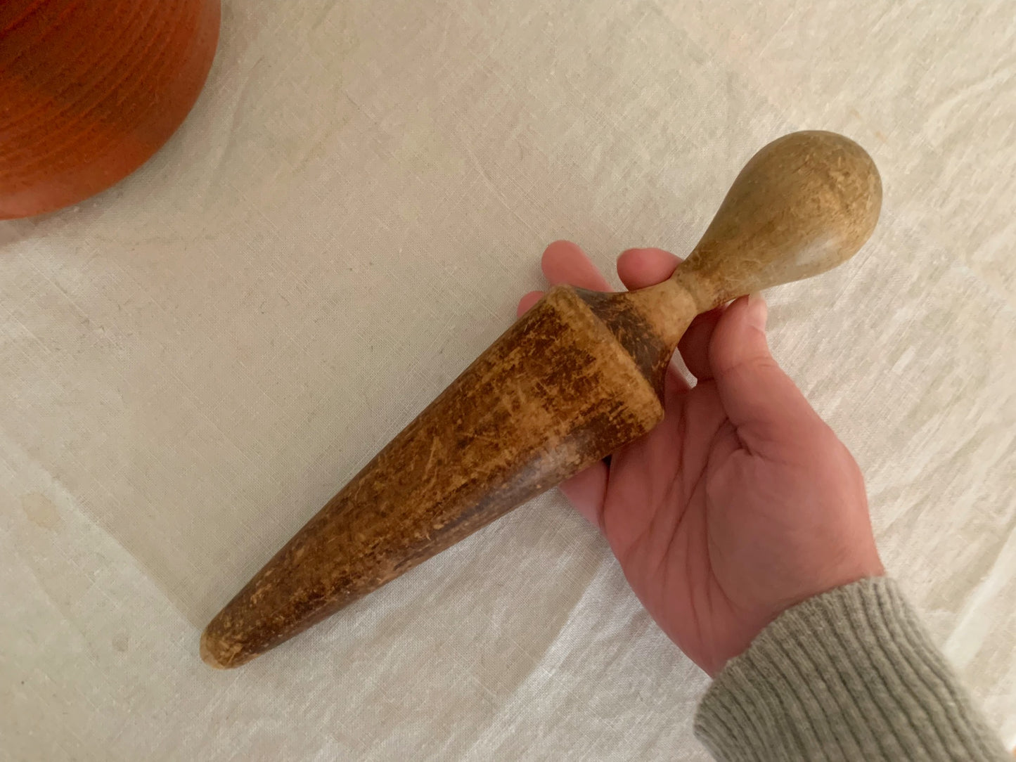 Vintage Masher, Cone Sieve Pestle