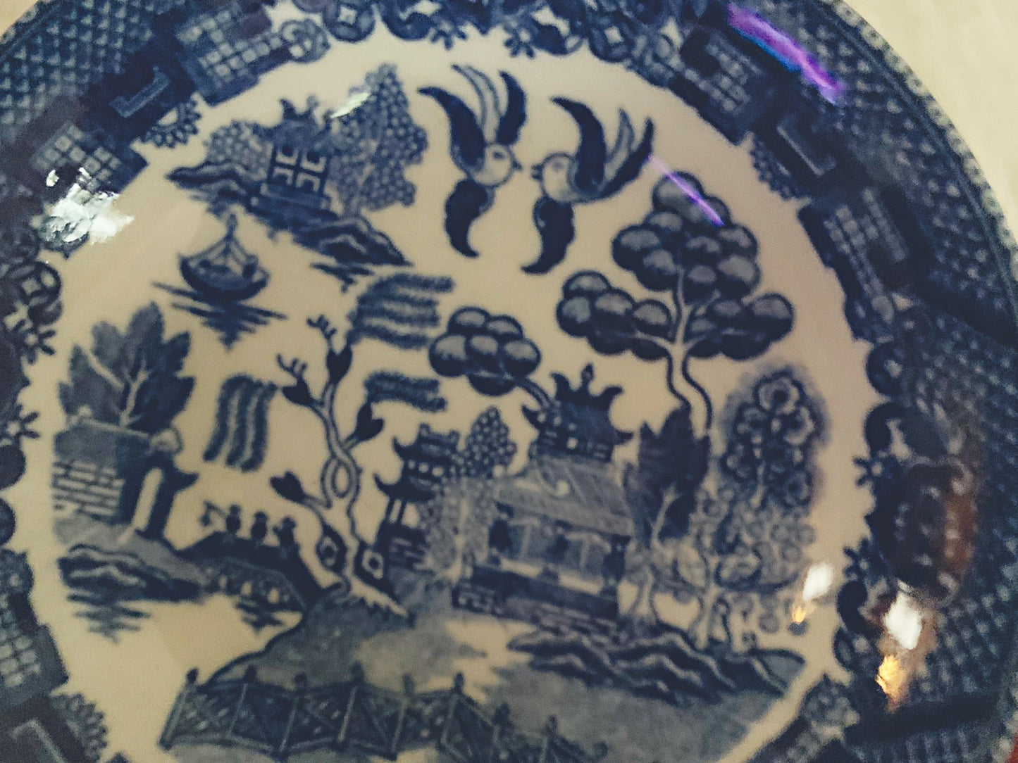 Blue Willow Berry Bowl