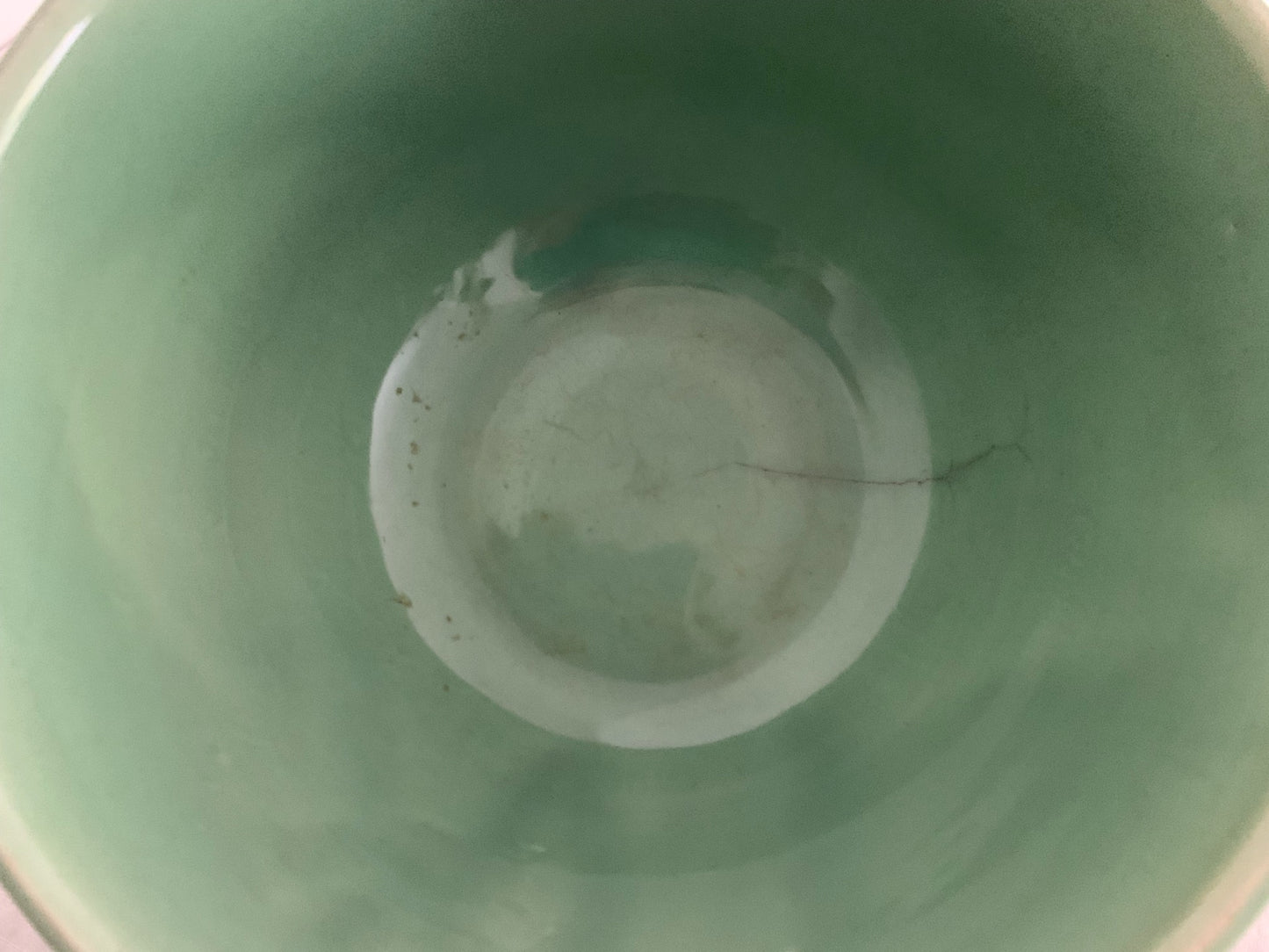 Bauer Pottery Pastel Jade Green Beehive Mixing Bowl #12 9/5" Diameter