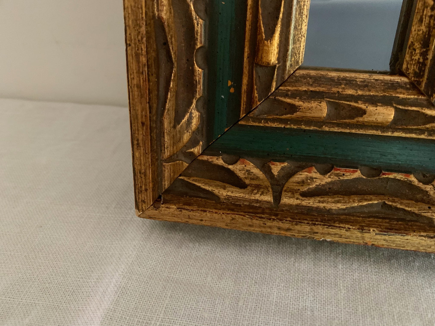 Tiny Vintage Mirror with Ornate Frame