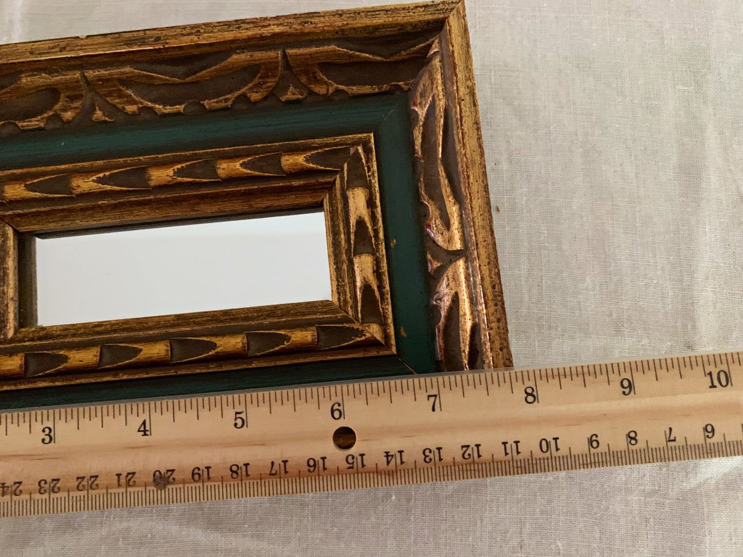 Tiny Vintage Mirror with Ornate Frame