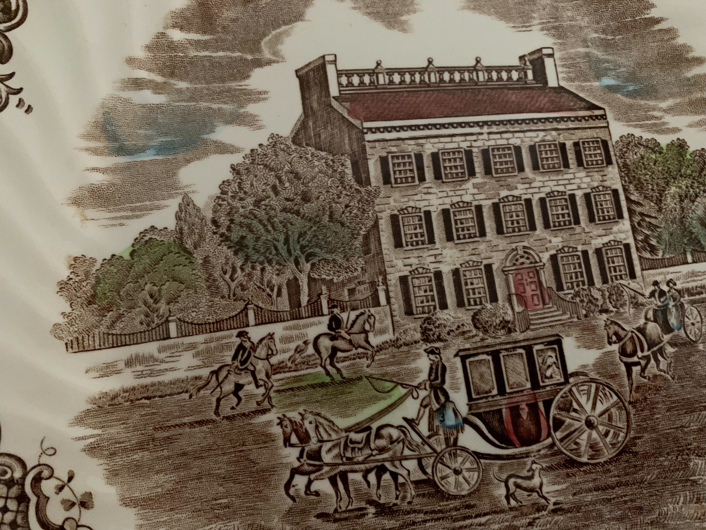 Johnson Brothers Heritage Hall Brown Dinner Plates