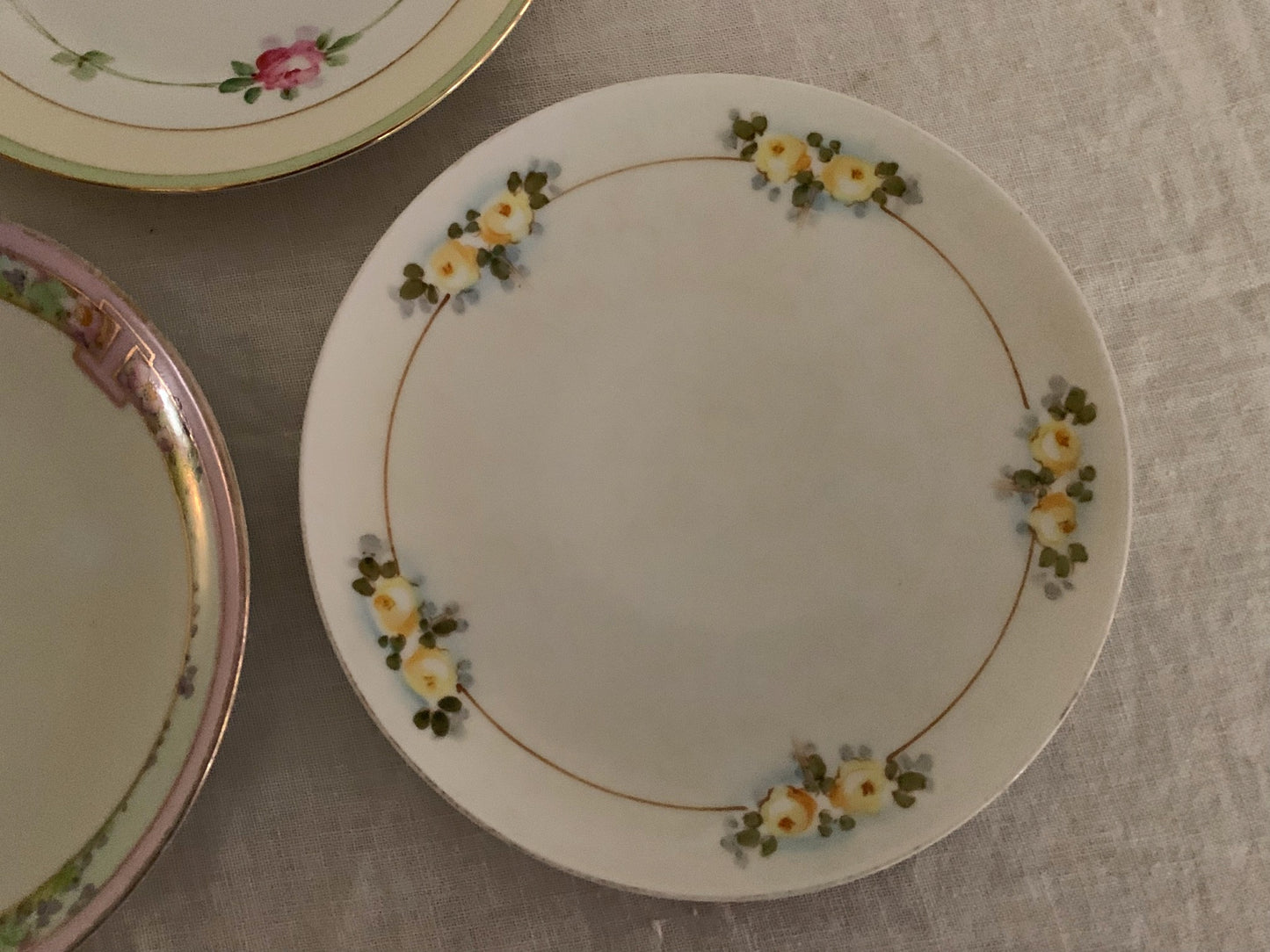Set of Mismatched, Antique Japanese Plates