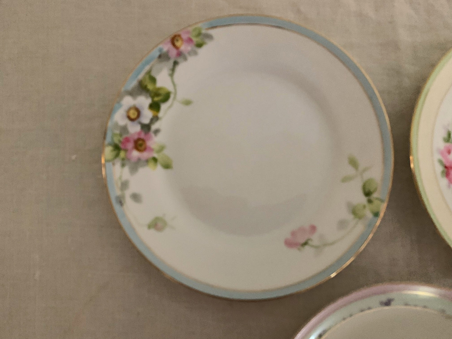 Set of Mismatched, Antique Japanese Plates
