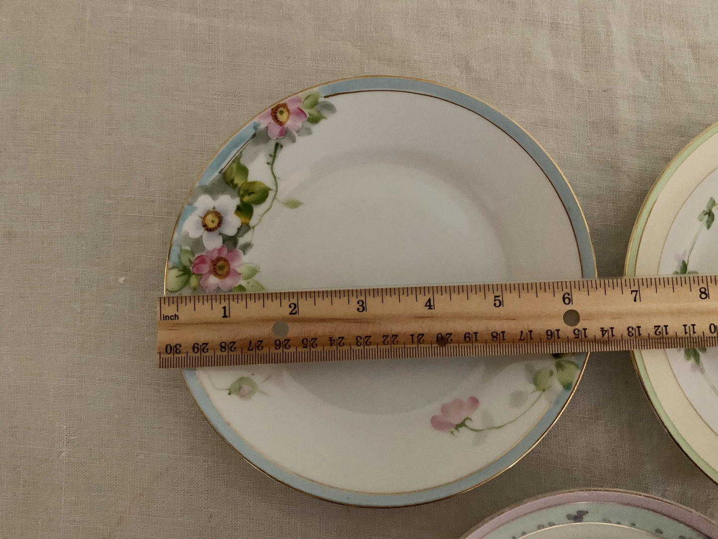 Set of Mismatched, Antique Japanese Plates