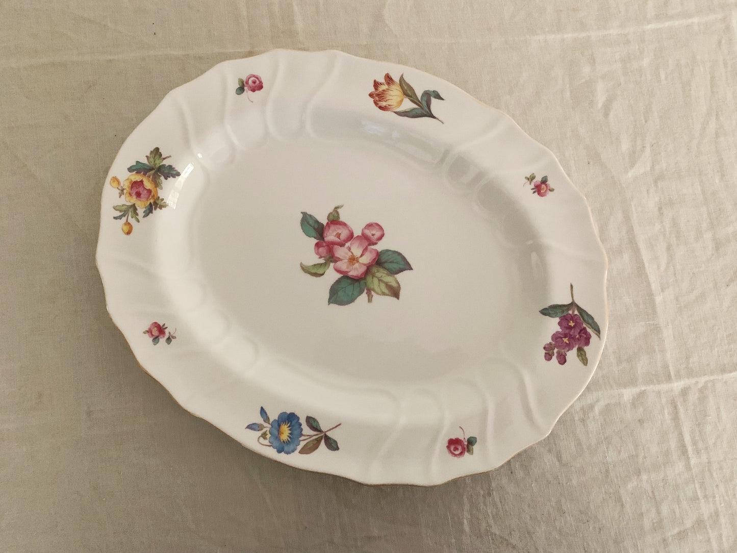 Antique Spode Platter, 14.5" Oval