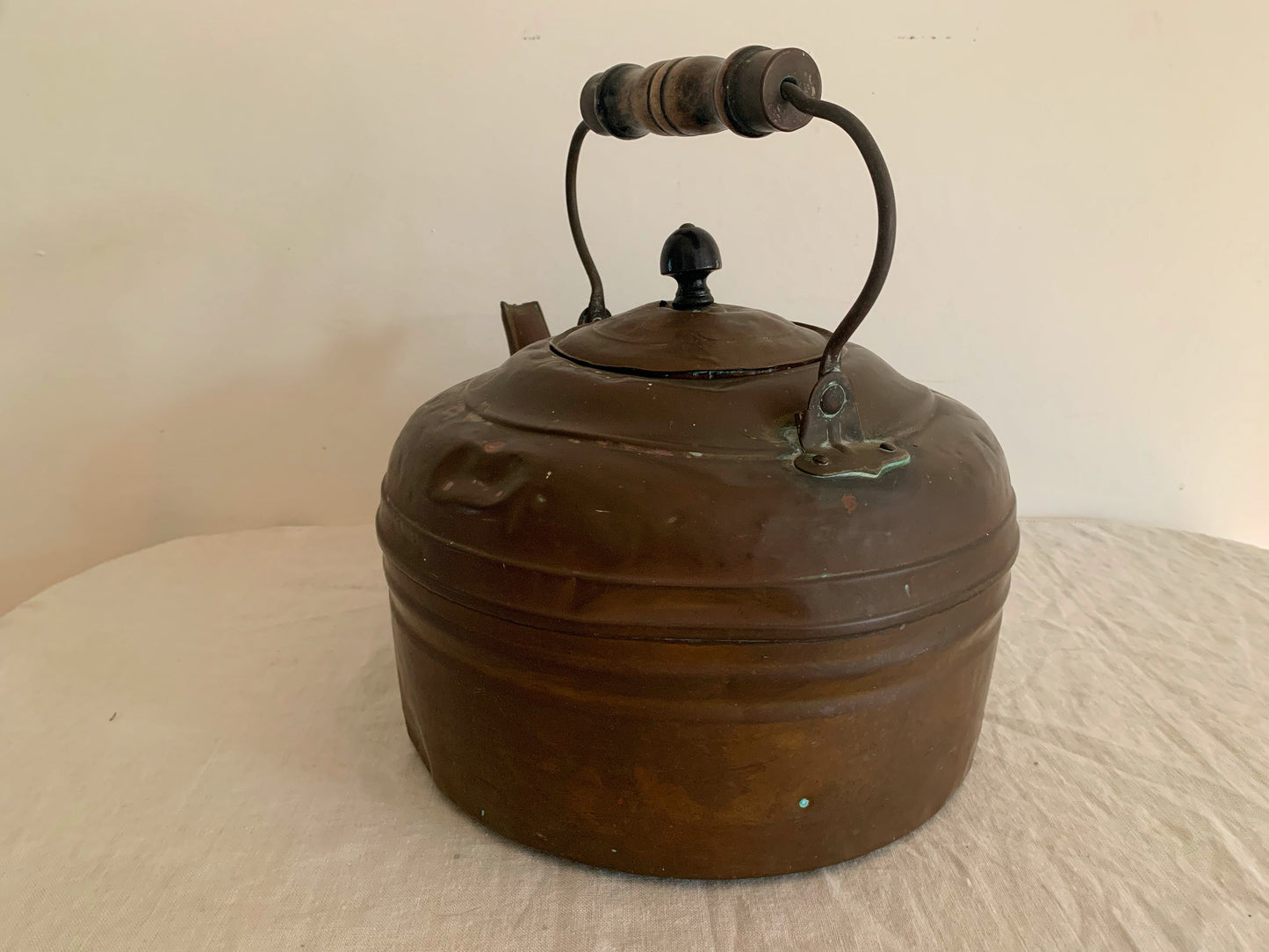 Huge Antique Copper Kettle