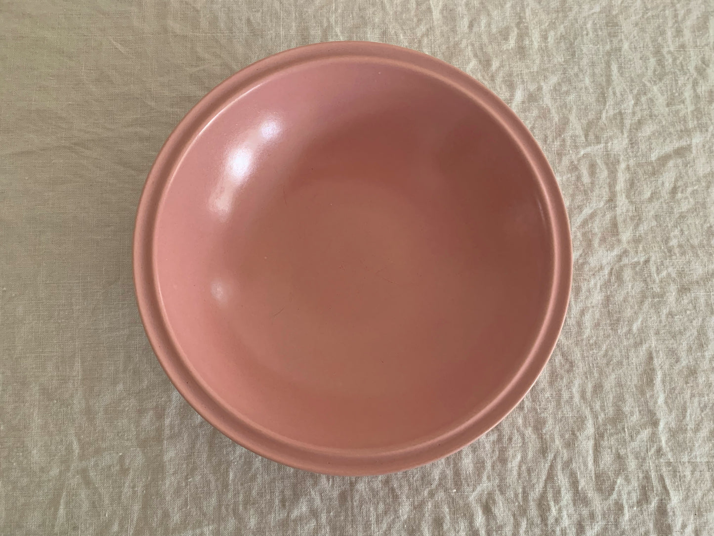 Pink Mid Century Serving Bowl, Vernon Kilns Ultra California