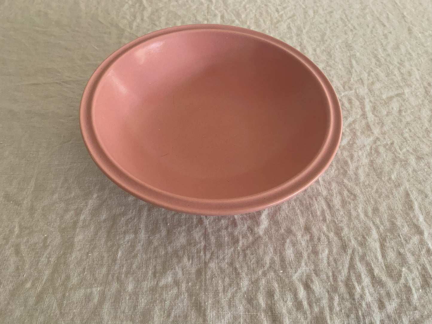 Pink Mid Century Serving Bowl, Vernon Kilns Ultra California